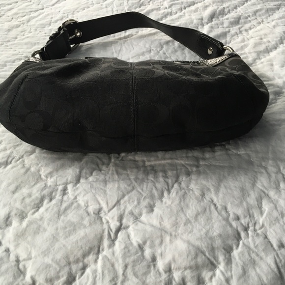 SOLD. COACH SIGNATURE LOGO JACQUARD BAG - Picture 5 of 14